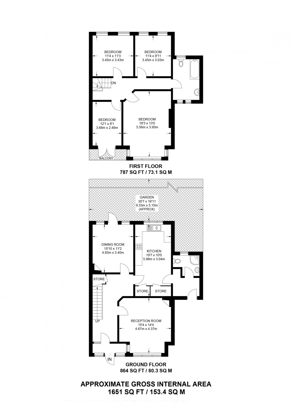 Floorplan for Craignish Avenue, Norbury