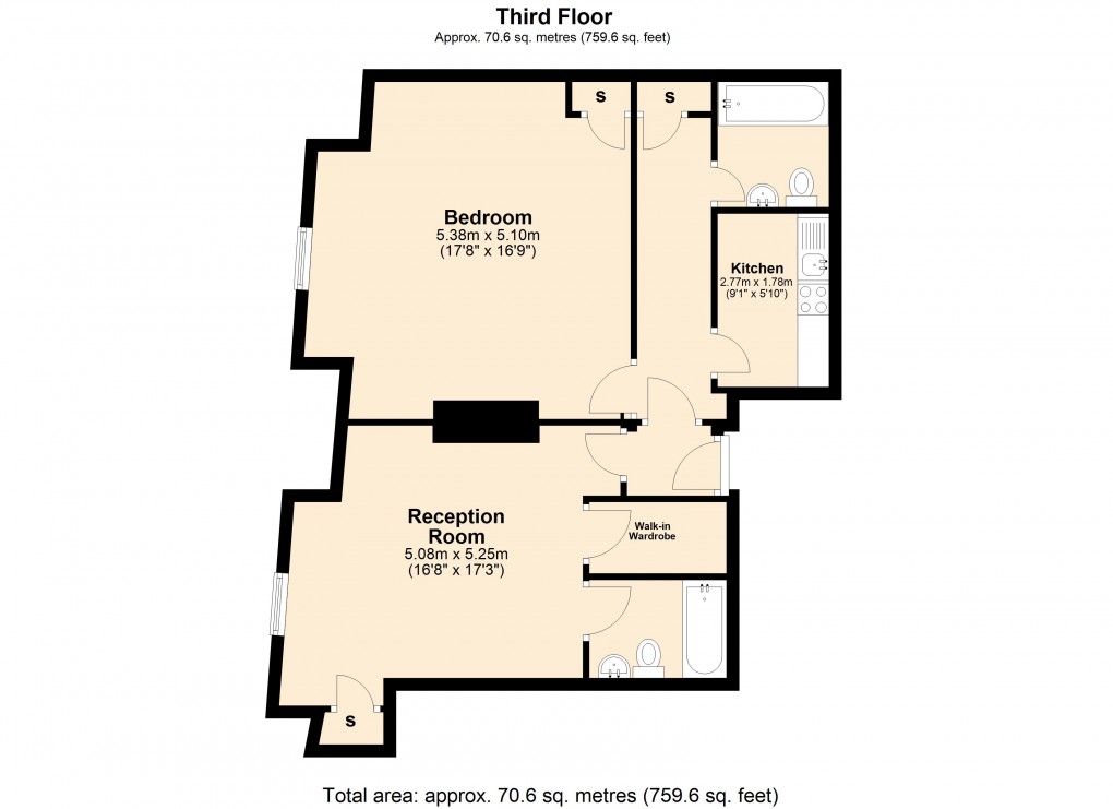Floorplan for Brixton Road, Brixton