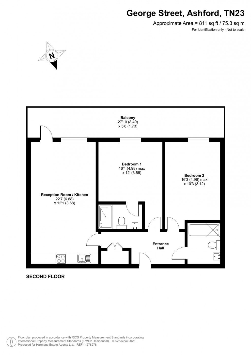 Floorplan for George Street, Ashford