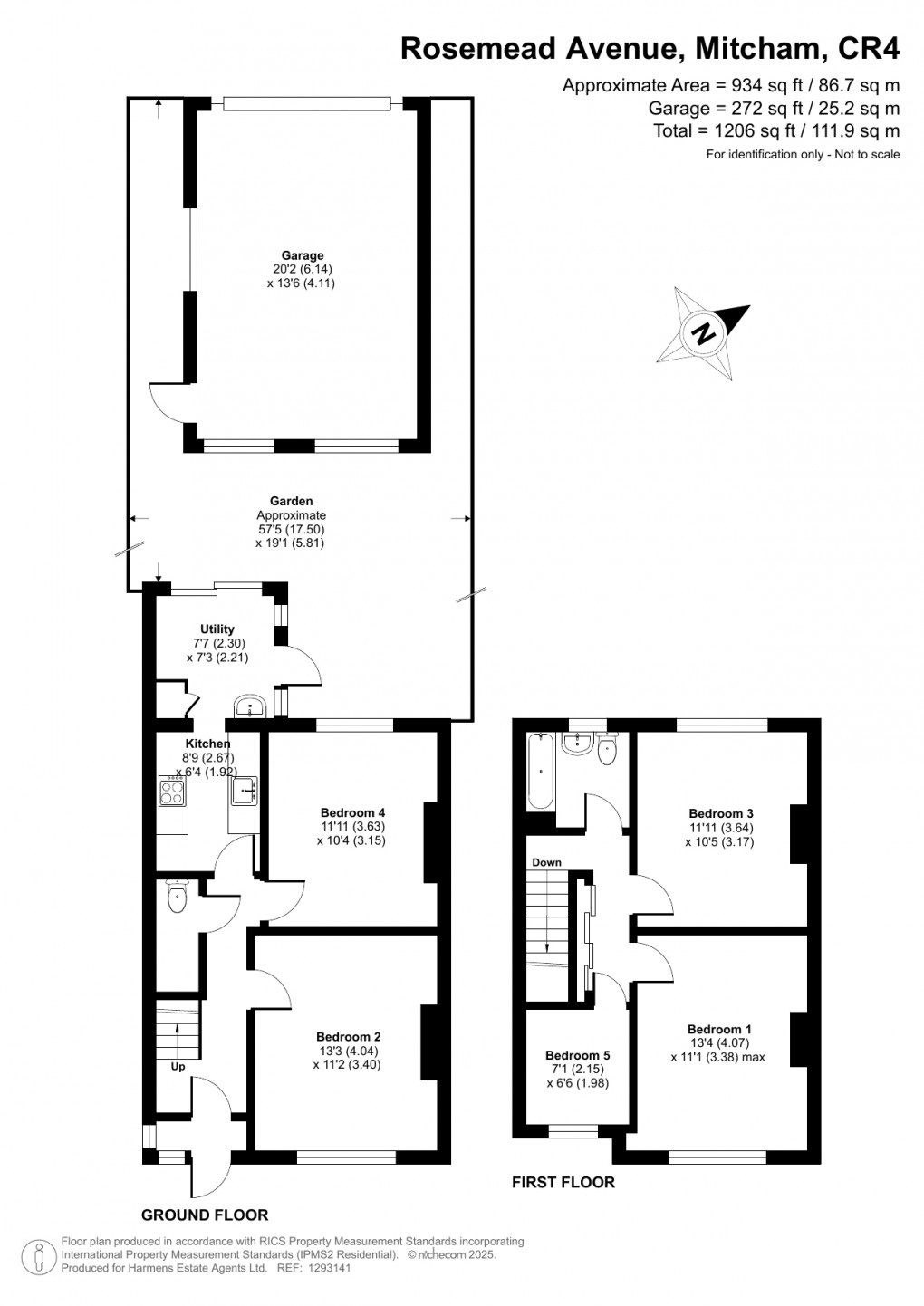 Floorplan for Rosemead Avenue, Mitcham