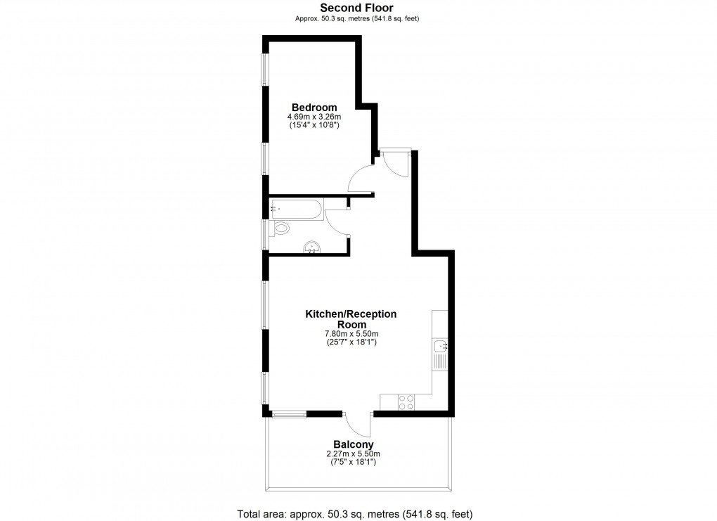 Floorplan for Upper Tooting Road, London
