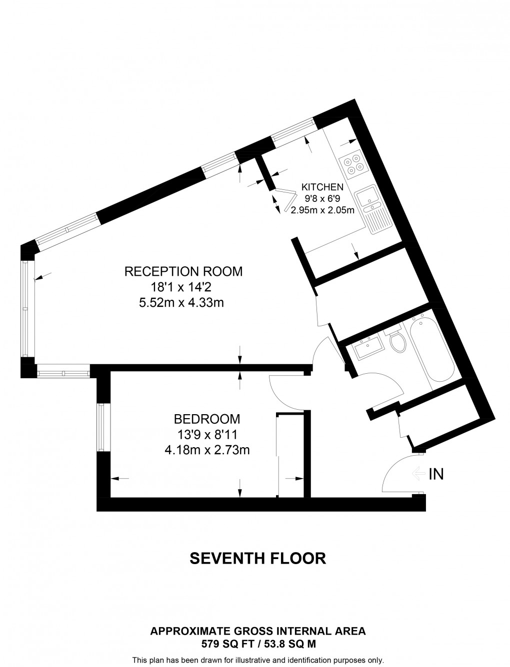 Floorplan for Belgravia House, 30 Clarence Avenue, London