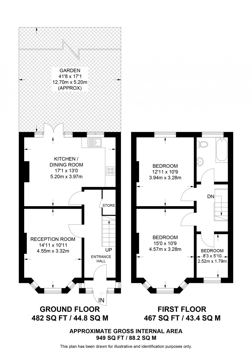 Floorplan for Stratford Road, Thornton Heath