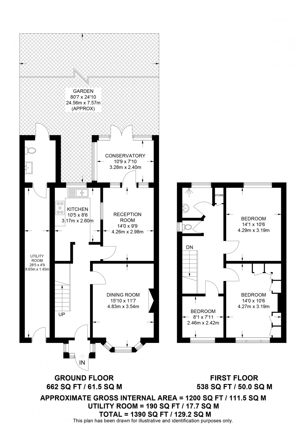 Floorplan for Ingram Road, Thornton Heath