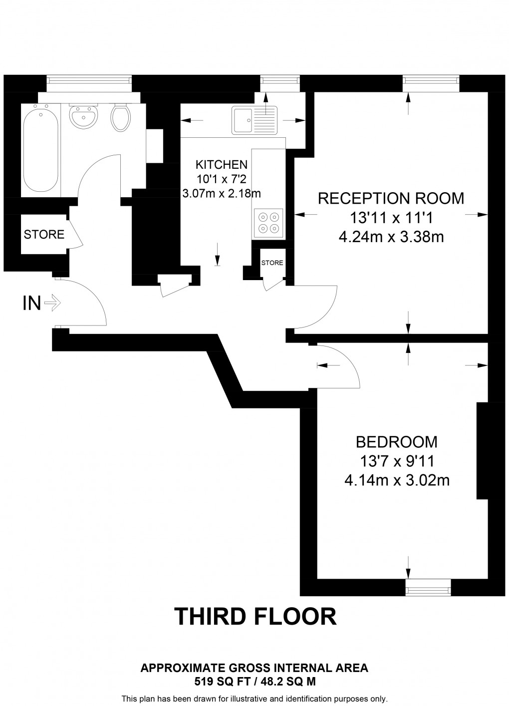 Floorplan for Norfolk House, Regency Street, London
