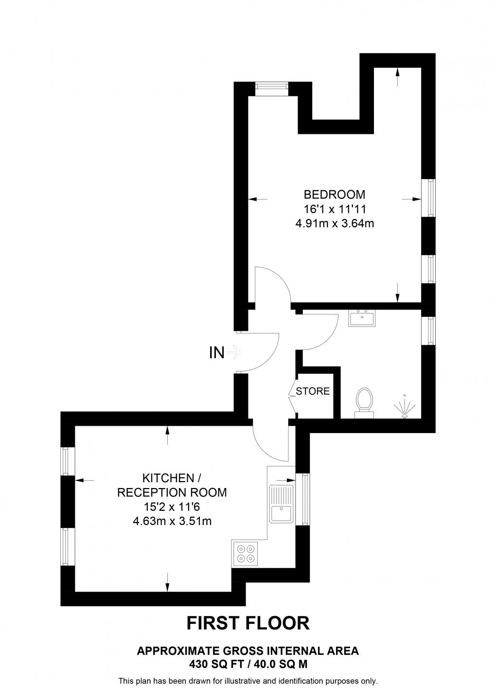 Floorplan for Norbury Avenue, Thornton Heath