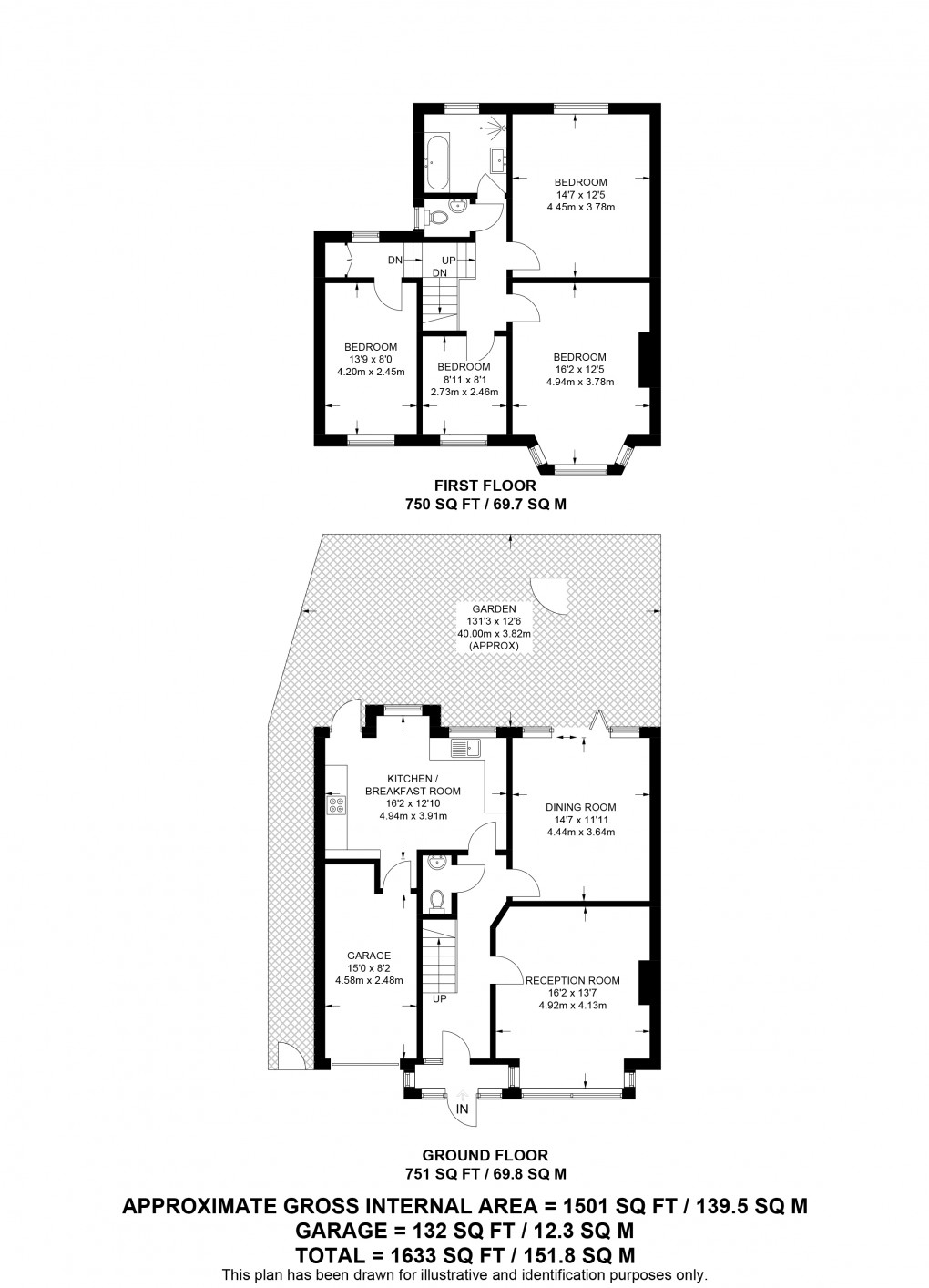 Floorplan for Valleyfield Road, London