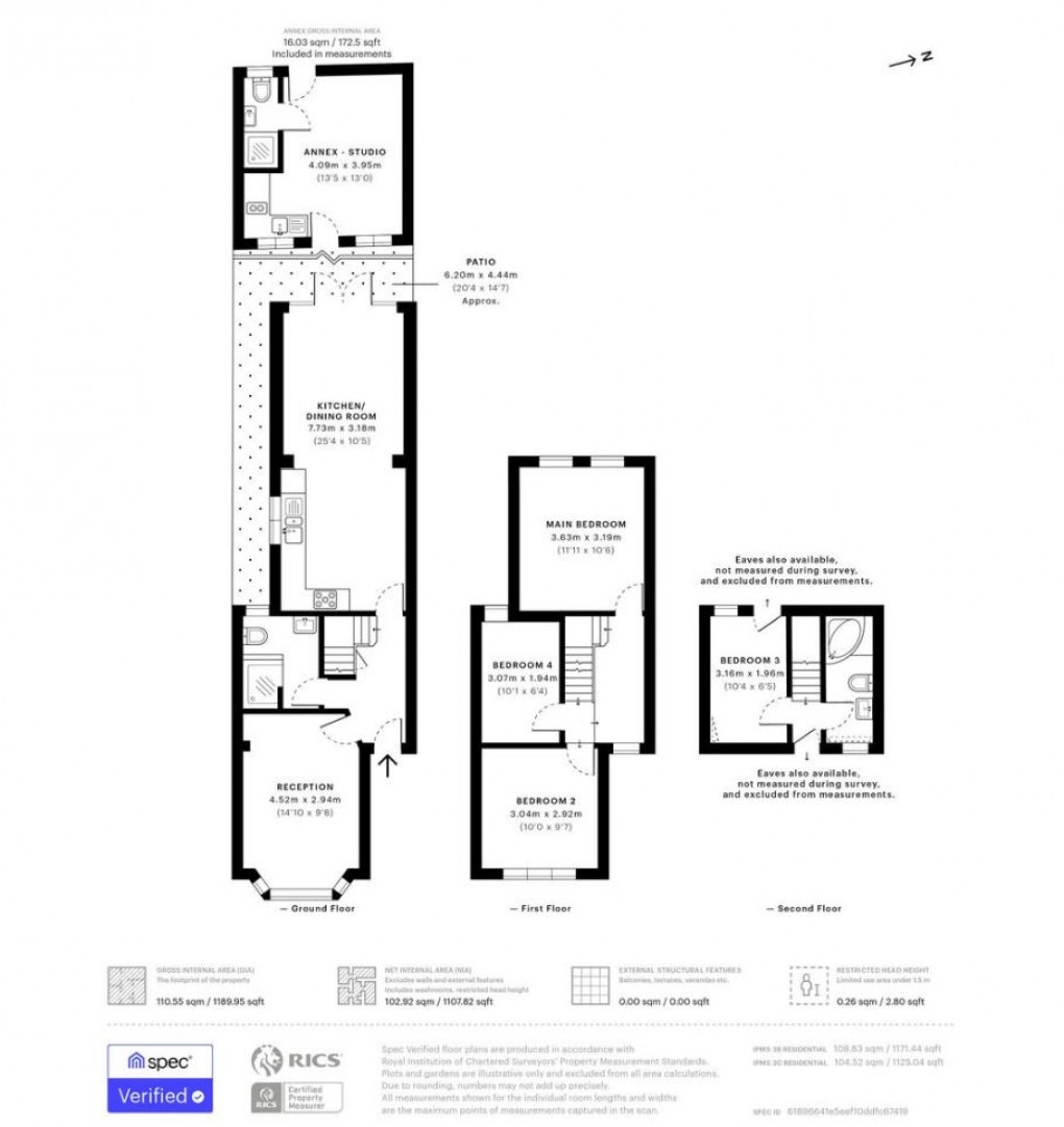 Floorplan for Bensham Lane, Thornton Heath